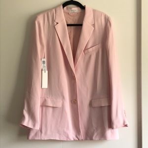 Aritzia Babaton Demy Blazer in Chalk Pink